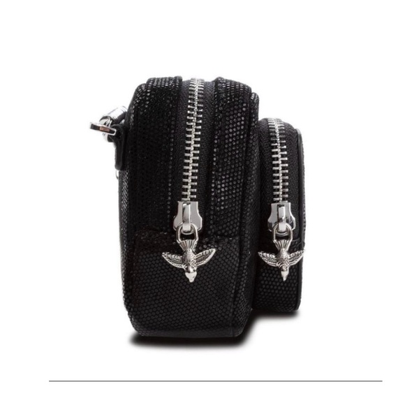 ‼️WOW‼️🤩🤩Pinko Mini Corelli Black Leather & Suede Pouch-NWT🤩SPECIAL EDISION‼️ - Picture 4 of 16